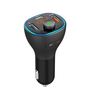 Xwave BT 87 FM transmiter za kola,Bluetooth LED Display,BASS booster,PD20W+QC3.0 brzo punjenje,38W - Img 1