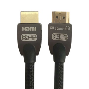 Xwave HDMI 2.1 1,5m pc 8K 60Hz bakarni pleteni kabl sa pozlacenim/cink konektorima