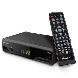 Xwave M2 DVB-T2 Set Top Box,LED,scart,HDMI,RF in-out,USB,media player,metalno kućište