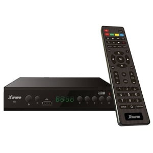 Xwave M6 DVB-T2 Set Top Box,LED,scart,HDMI,RF in-out,USB,media player,metalno kućište - Img 1
