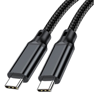 Xwave USB Kabl TipC M/M 5A 240W 20Gbps 1m black aluminium - Img 3