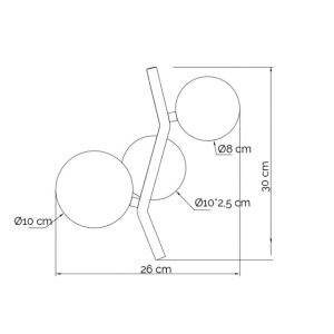 Zidna lampa 2xG9 - Img 2