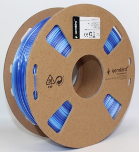 3DP-PLA-SK-01-ICE PLA Svilenkasti led Filament za 3D stampac 1.75mm, kotur 1KG Ice blue + dark blue - Img 3
