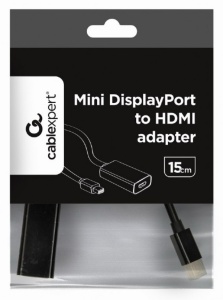 A-mDPM-HDMIF-02 Gembird Mini DisplayPort v.1.2 to HDMI adapter cable, black - Img 2