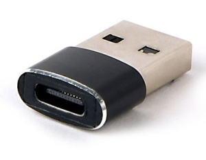 A-USB2-AMCF-02 Gembird USB AM to Type-C female adapter, black (ALT.CCP-USB3-AMCM-0M) FO - Img 2