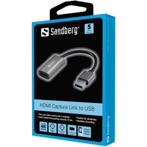 Adapter Sandberg Capture HDMI/F - USB/M 3.0 134-19 - Img 2