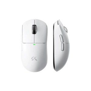 Bežični gaming miš MCHOSE A5 V3 Ultra White /PAW3395/8KHz pooling/Omron Mechanical