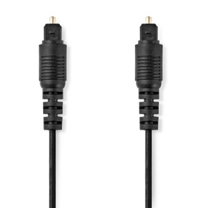 CAGL25000BK10 Optièki audio kabl, TosLink muški na TosLink muški, 1m, okrugli, PVC, Crni - Img 3
