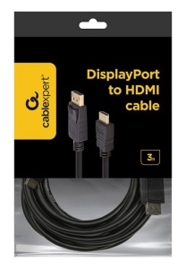 CC-DP-HDMI-3M Gembird DisplayPort na HDMI digital interface kabl 3m - Img 1
