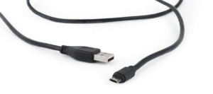 CC-USB2-AMmDM-6 Gembird USB 2.0 AM to Double-sided Micro-USB cable, black, 1,8m - Img 2