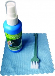 CK-LCD-005 * Gembird Cleaning set 3 in 1, fluid 100ml + brush + towel, set za ciscenje(99) - Img 1