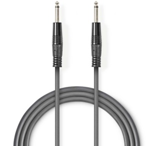 COTH23000GY50 Mono audio kabl, 6.35 mm Muski na 6.35 mm Muski, Nickel Plated, 5.00 m, Okrugli, PVC - Img 3