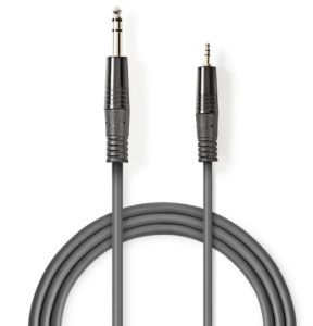COTH23205GY30 Stereo Audio Cable 6.35mm muski na 3.5mm muski, 3m, Dark Grey - Img 3