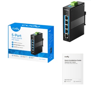 Cudy IG1005P 5-Port Gigabit Industrial PoE+ Switch 10/100/1000Mbps - Img 2