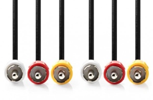 CVGP24300BK30 Kabl 3xRCA muski - 3xRCA muski 3m - Img 1