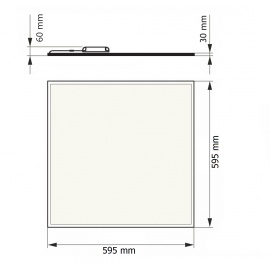 DAWN LED PANEL HN-PL6060 40W 4000K (4800lm) BACKLIGHT IP65 - Img 3
