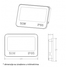 DAWN LED REFLEKTOR GN-FL913-50W CCT 5000lm 110° IP66 - Img 3