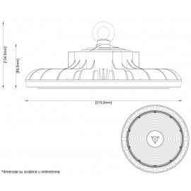 DAWN LED REFLEKTOR HBS-200W 4000K 90° IP65 - Img 4