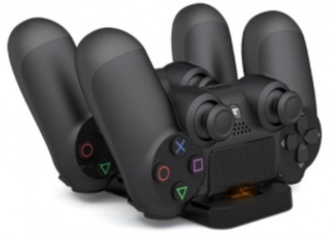 Docking station DOBEE USB drzac sa punjacem za 2 ps4 kontrolera sa led indikator 601965 TP4-002W - Img 3