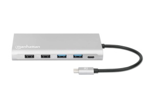 Docking station Manhattan 130660 12in1 USB-C - 3xHDMI/4xUSB/LAN/CR/PD 100W - Img 4