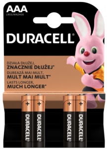 DURACELL LR03 ALKALNA BATERIJA 1,5V AAA 4 komada u pakovanju
