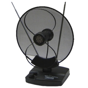 Falcom Antena sobna sa pojačalom, UHF/VHF, crna - ANT-204 - Img 1