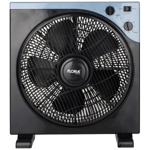 Floria Ventilator, podni, prečnik 30 cm, timer, 40 W, crni - ZLN2355