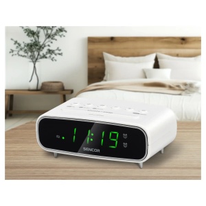 Fm radio sa digitalnim prikazom vremena SENCOR SRC 2600 W beli - Img 3