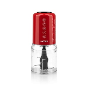 HAEGER CH-50W.009A SECKALICA 0,5L 500W 4 SEČIVA CRVENA