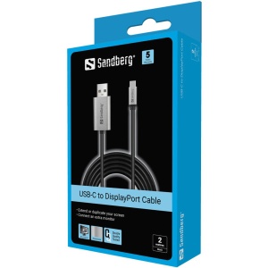 Kabl Sandberg 136-51 USB-C na DisplayPort 2m - Img 2