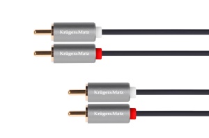 KRUGER&MATZ Audio kabl 2xRCA (cinch) na 2xRCA, dužina 10 m, model KM1210