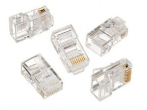 LC-8P8C-001/100 Modular plug RJ45 8P8C 30u CAT5 UTP gold plated,100 u pakovanju / CENA PO PAKOVANJU - Img 2