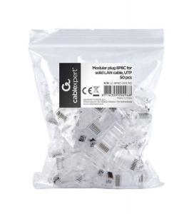LC-8P8C-001/50 Modular plug RJ45 8P8C 30u CAT5 UTP gold plated, 50 u pakovanju / CENA PO PAKOVANJU - Img 2