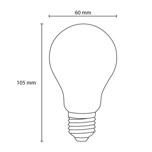 LED filament sijalica klasik toplo bela 7W OSRAM - Img 2