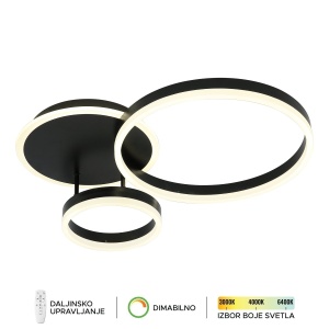 LED plafonska lampa F2047-66C BK - Img 2