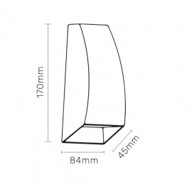 LED SVETILJKA 2211 ZIDNA 2*1W 4000K IP54 SIVA - Img 3