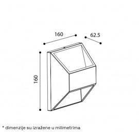 LED SVETILJKA 2562(2162) ZIDNA 6*1W 4000K IP54 SIVA - Img 3