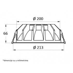 LED UGRADNA SVETILJKA 118001-8 40W 4000K - Img 2