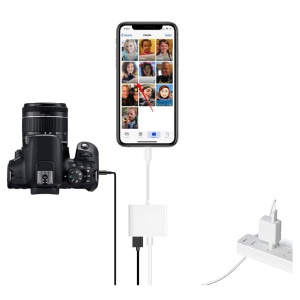 Lightning OTG adapter sa 2 USB porta 3.0 i Lightning priključkom za punjenje - Img 2