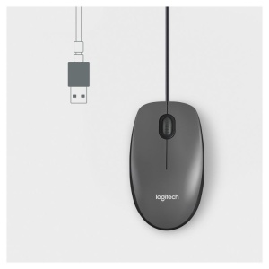 LOGITECH Opticki mis crni zicani 1000dpi M100 - Img 3