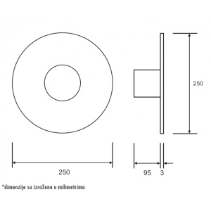 LUNA 276 ZIDNA LAMPA 5W 3000K