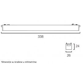 MAGNETIC SLIM SVETILJKA LED26-18T 18W 3000K 24° 48V DC CRNA - Img 3