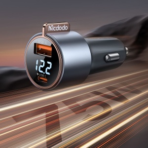 MCDODO CC-3690 AUTO Punjač DIGITAL DISPLAY 75W, USB-C + USB-A - Img 2
