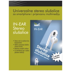 MeanIT Slušalice, stereo, 3,5mm, univerzalne, bele - SLUNI4 - Img 2