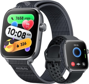 MIBRO FIT BLACK PAMETNI SAT 1.75", GPS, 2 NARUKVICE, Crni