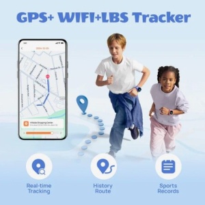MIBRO P6 DEČIJI PAMETNI SAT, GPS,1.4" TFT, SIM, 128GB, Sivi - Img 2