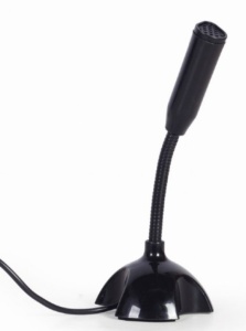 MIC-DU-02 Gembird Desktop mikrofon na USB, savitljivo telo, black - Img 3