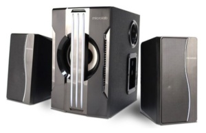 Microlab G200BT Aktivni zvucnici 2.1 25W (15W, 2x5W) 3,5mm, SD, USB, FM, Bluetooth, daljinski, LED - Img 2