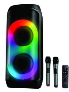 Microlab PT802W karaoke zvucnik 200W, Bluetooth, LED, 11,1V/4400mAh, TWS, Aux, USB, microSD, + Mic*2 - Img 2
