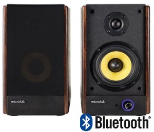 Microlab SOLO3 Aktivni drveni zvucnici 2.0 40W RMS (15W+5W)*2 3.5+0,75, Bluetooth, Optical, 2RCA - Img 2